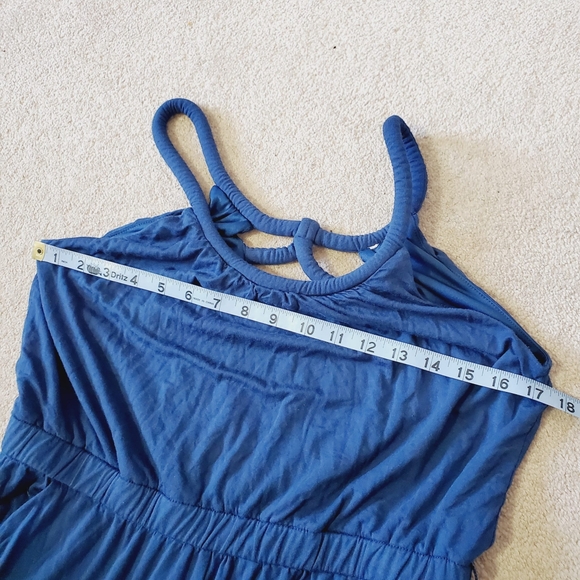 Ann Taylor Wide Leg Beach Jersey Vacation Boho Jumpsuit M - Picture 7 of 9